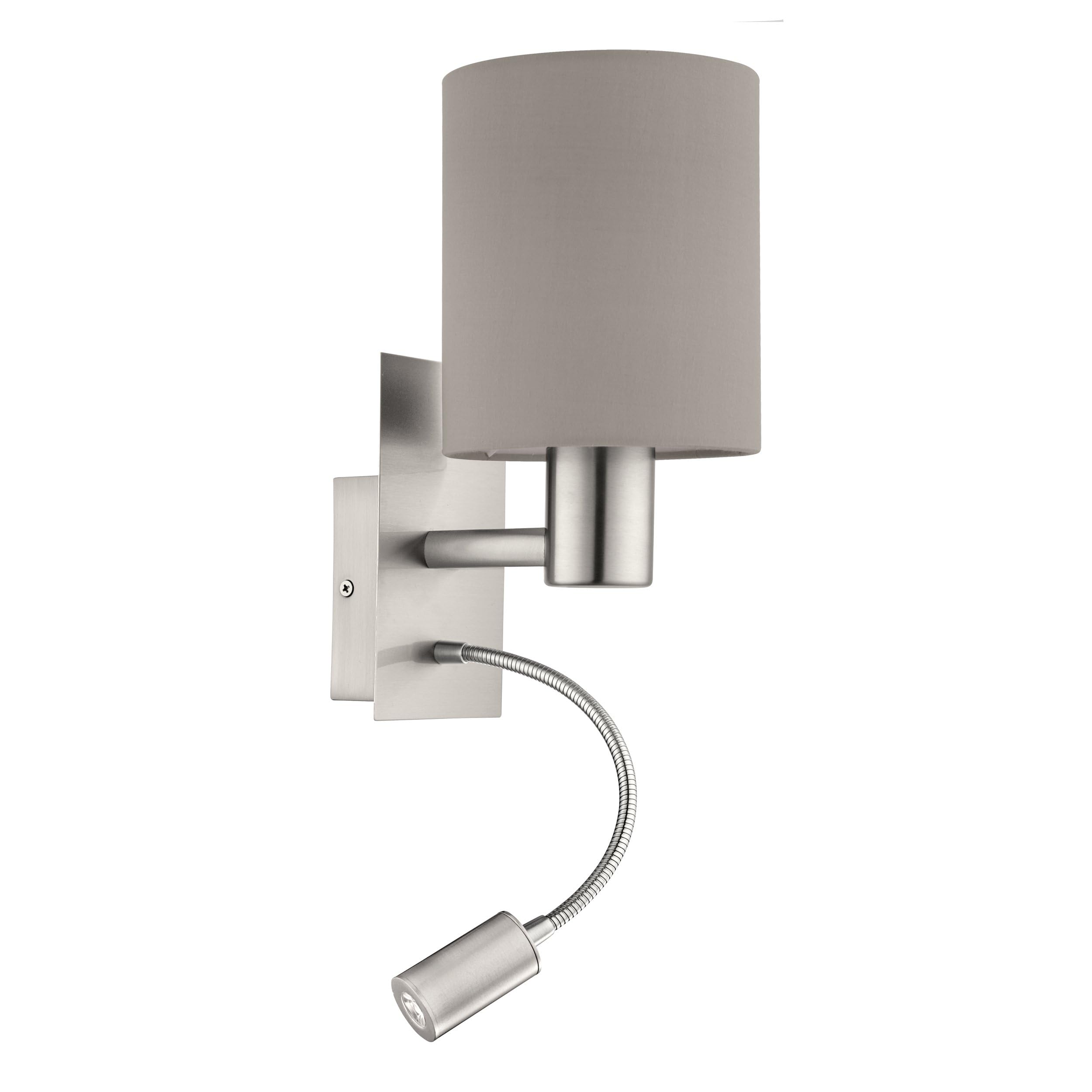 Eglo Pasteri 2-Bulb LED Fabric Wall Lamp