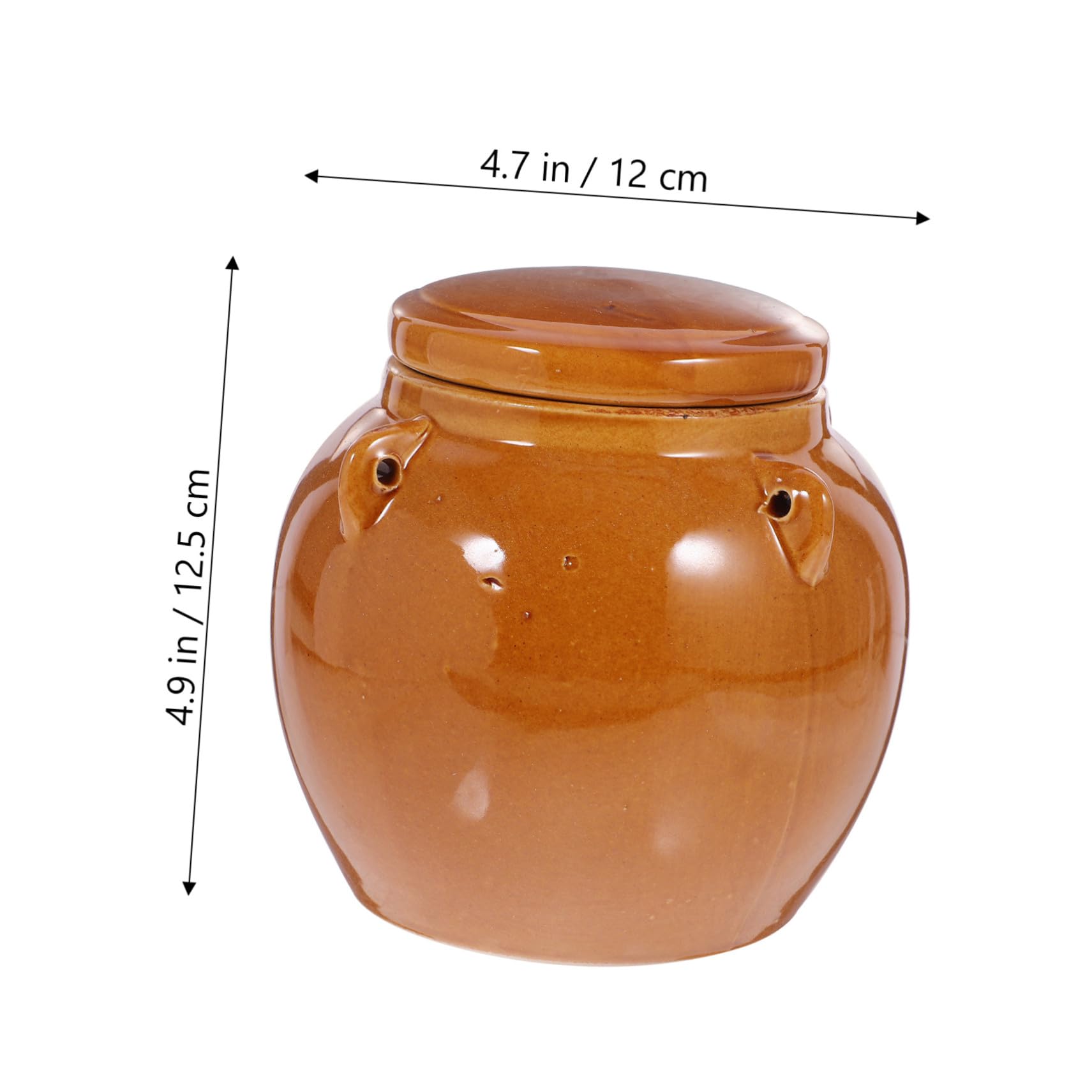 Keramik Vorratsglas 800ml mit Deckel Vintage Stil Luftdichtes Einmachglas für Zuhause und Hotel Glatte Oberfläche Leicht zu Reinigen