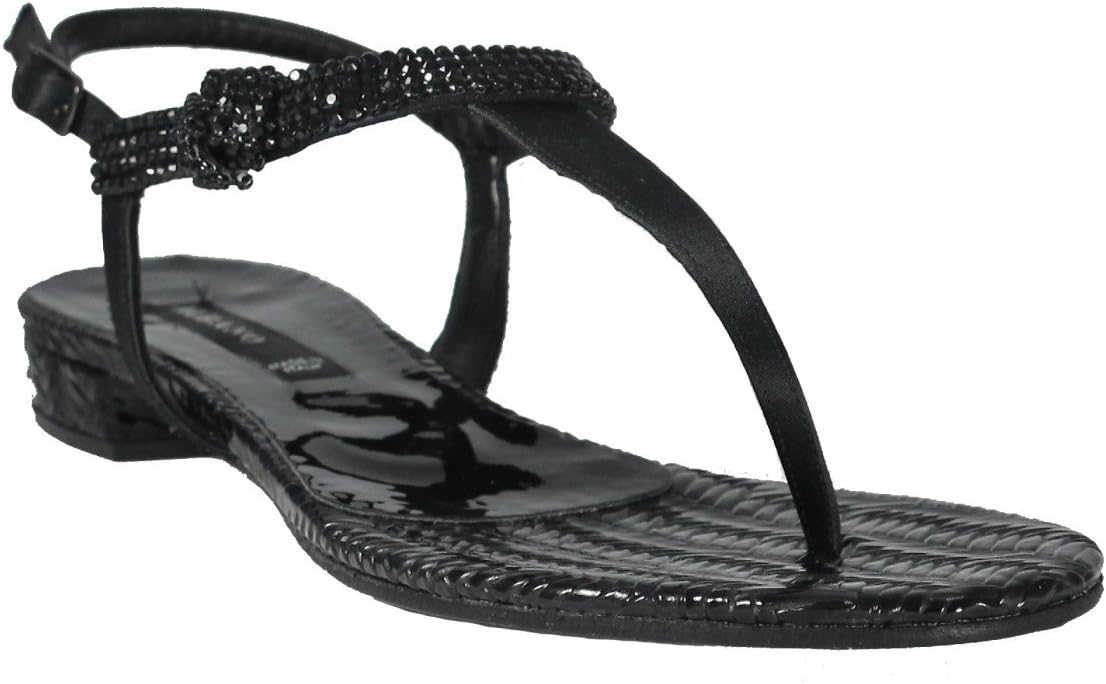 Albano 8999 Women Italian Leather Dressy Flat Sandals