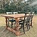 CAROLINA LEG CO. Monastery Farmhouse Dining Table Legs - Handmade in USA - Unfinished - DIY Furniture - Turned Legs - Set of 4 - Dimensions: 5