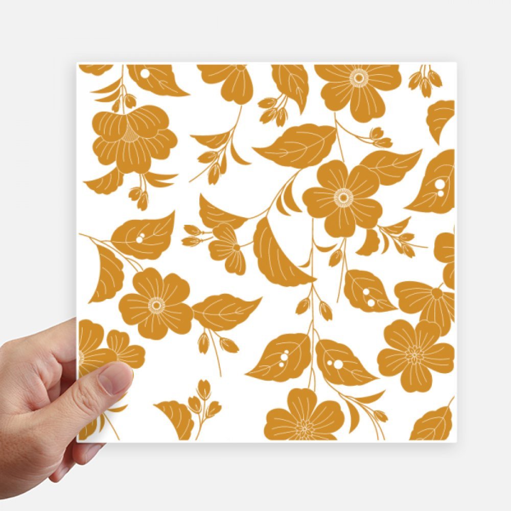 Pegatinas flor japonesa amarilla 20cm vinilos decorativos pared maleta portátil motobike 4uds