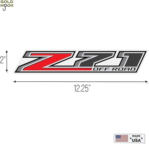 Miniatura 2 de Calcomanía para camiones Chevy Silverado Z71 Off Road Pegatinas - F (2014-2017) lado de la cama 1500 2500 HD Juego de 2