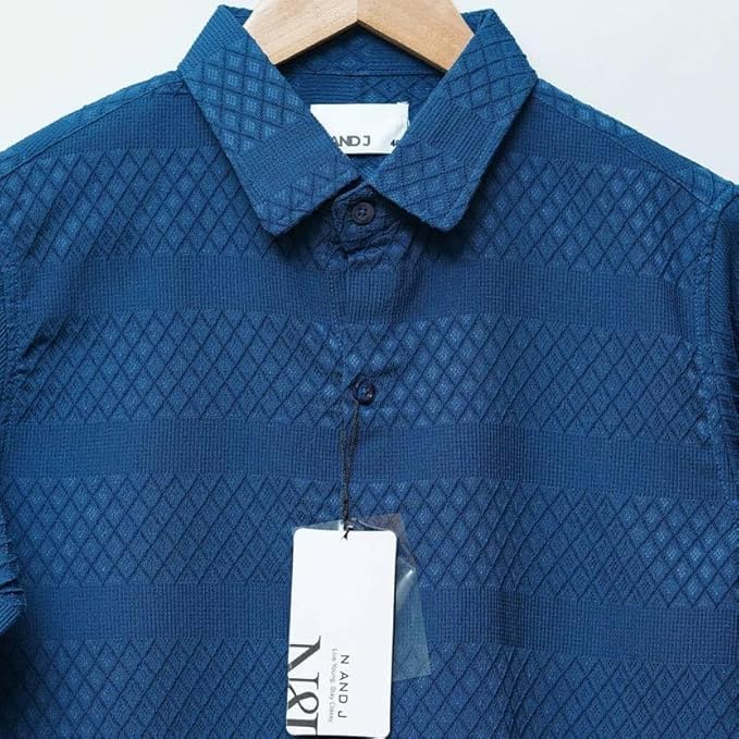 Image of Men's Solid Linen Cotton Shirt, Casual, Plain, Full Sleeve, Summer-Regular Fit, Stylish, Everyday Formal Wear