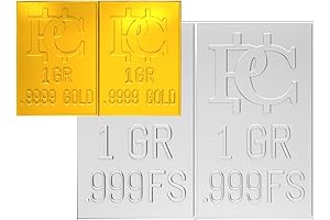 Versatile Gold and Silver Bullion Bars: Divisible into Individual 1-Grain Ingots