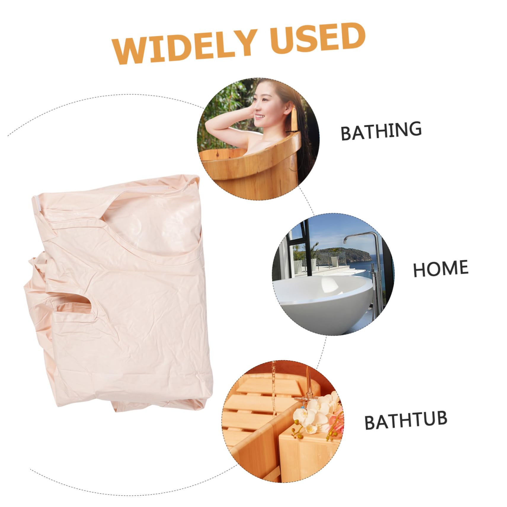 Housoutil Portable Bathtub Spa Accessories Foldable Tub Folding Bathtub Insulated Cover Folding Bathtub Thermal Cover Folding Bathtub Lid Bath Tub Bathtub Cover Insulation Cover Supplies Pvc