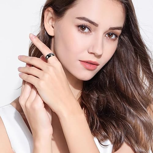 Generic ファッショナブルで豪華なダイヤモンドカットセラミックスマートリング NFC Teslaキーカード付き モデル3/Y/S ロック解除用 の商品画像 6