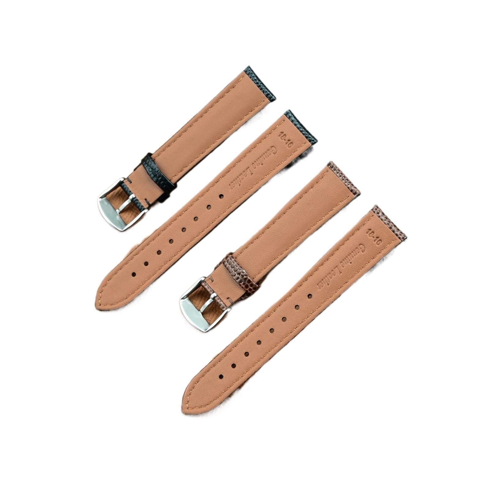 Genérico NASUNJIA Correa De Reloj Cuero Con Textura Lagarto, Correa Hebilla For Mujer, 12/14/15/16/18/19/20/21/22 Mm