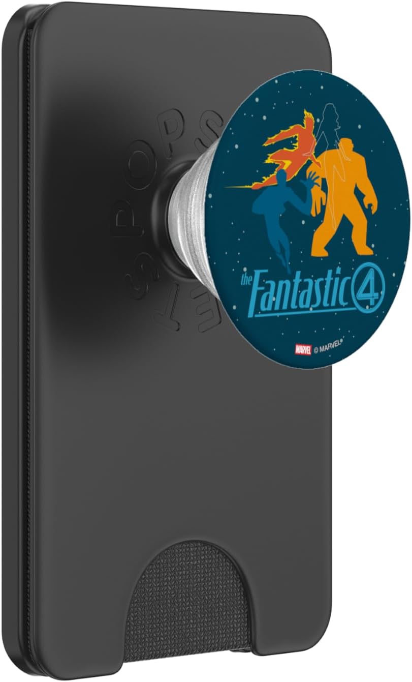 Marvel Studios The Fantastic Four: First Steps Team and Logo PopSockets PopGrip for MagSafe