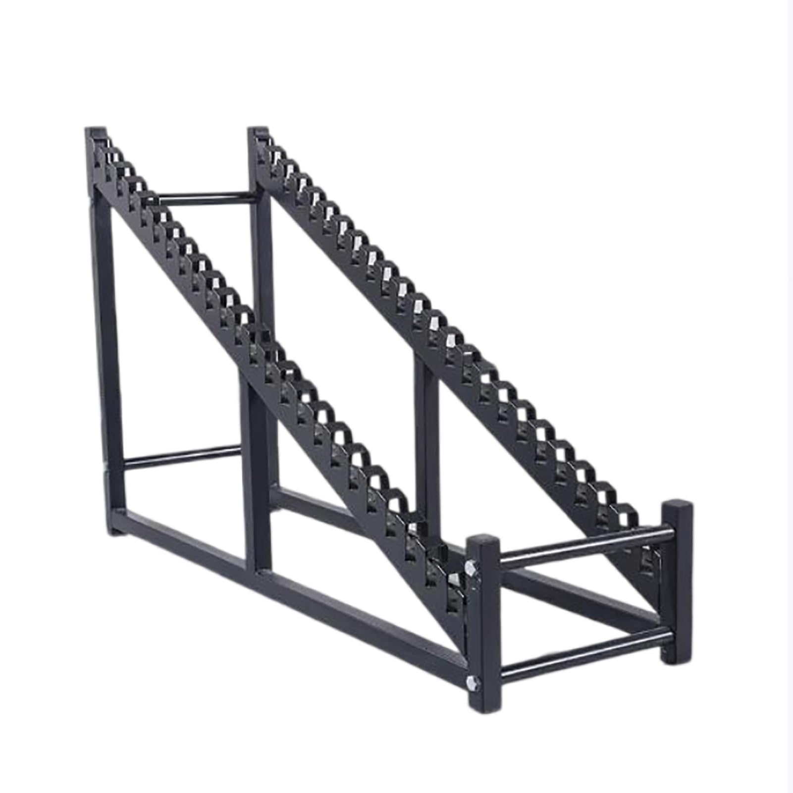 NIUSABOU Floor Tile Display Stand, Metal Porcelain Tile Sample Display Rack Multiple Sizes(20 layers: Card slot 1.8cm/0.71")