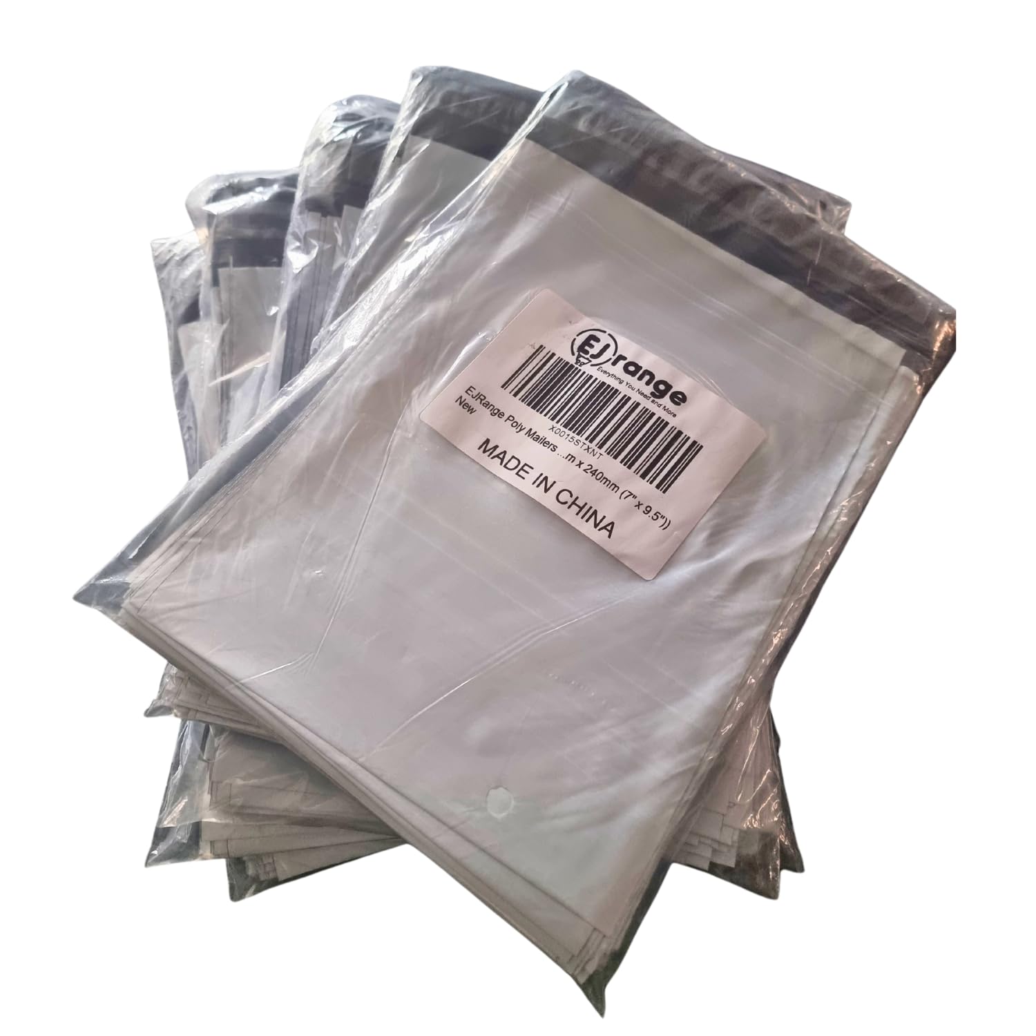 100 Pack White Mailing Bags -Strong Waterproof Postage Bags, Tamper-Proof Poly Mailers, Envelopes, Parcel Bags, Ideal for Postage, Packaging, Shipping and Delivery (500, 7"x9.5"(175x240mm))