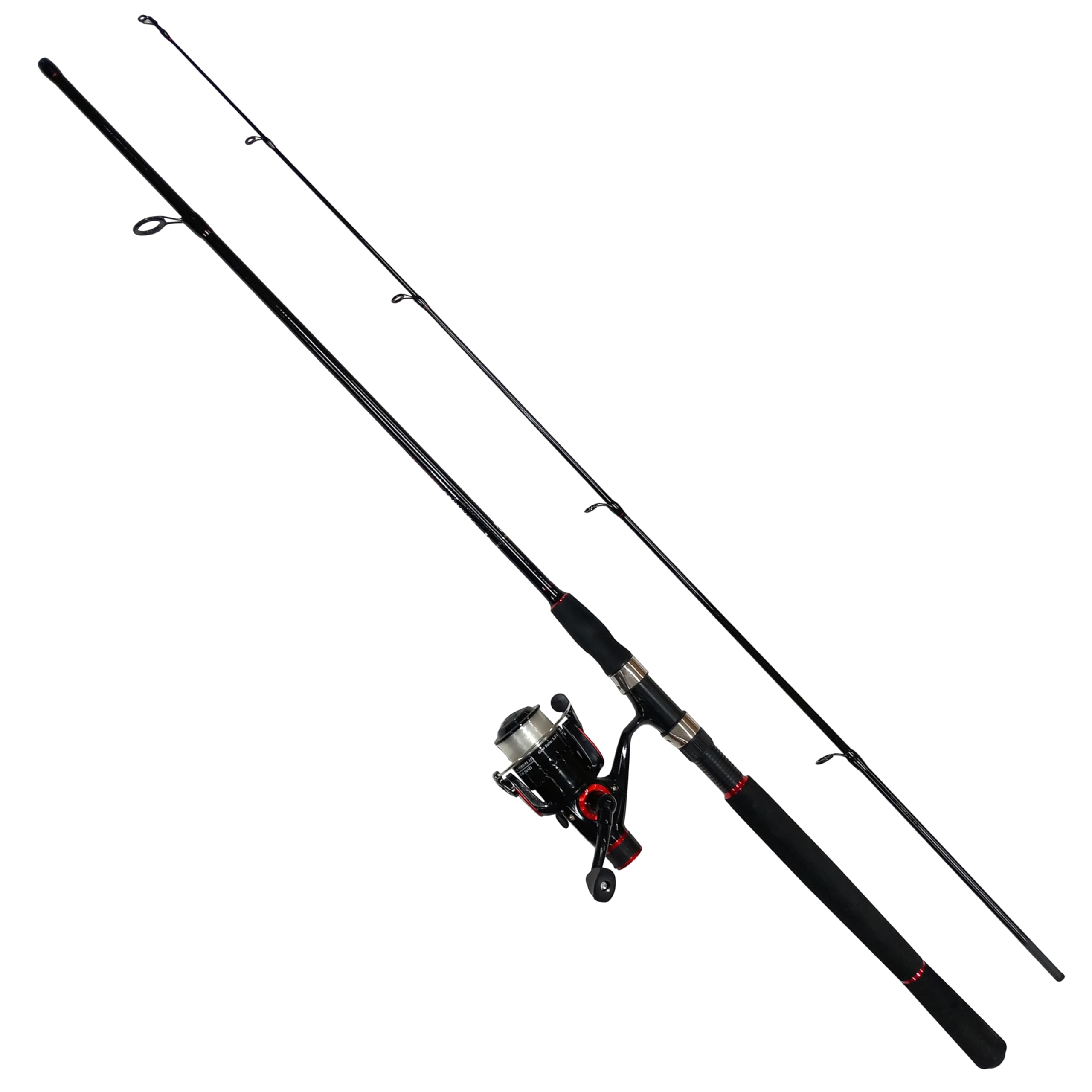 FISSION Spinning Combo – Rod & Reel Set for Lure, Predator & Sea Fishing | Pre Spooled Rear Drag Reel | Pike, Perch, Zander, Trout, Bass & Mackerel (210cm / 10-30g / RD30) [12K-10210]