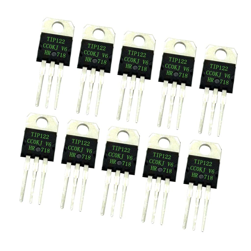 GENERIC 10pcs TIP122 NChannel Power Transistor 5A/100V NPN