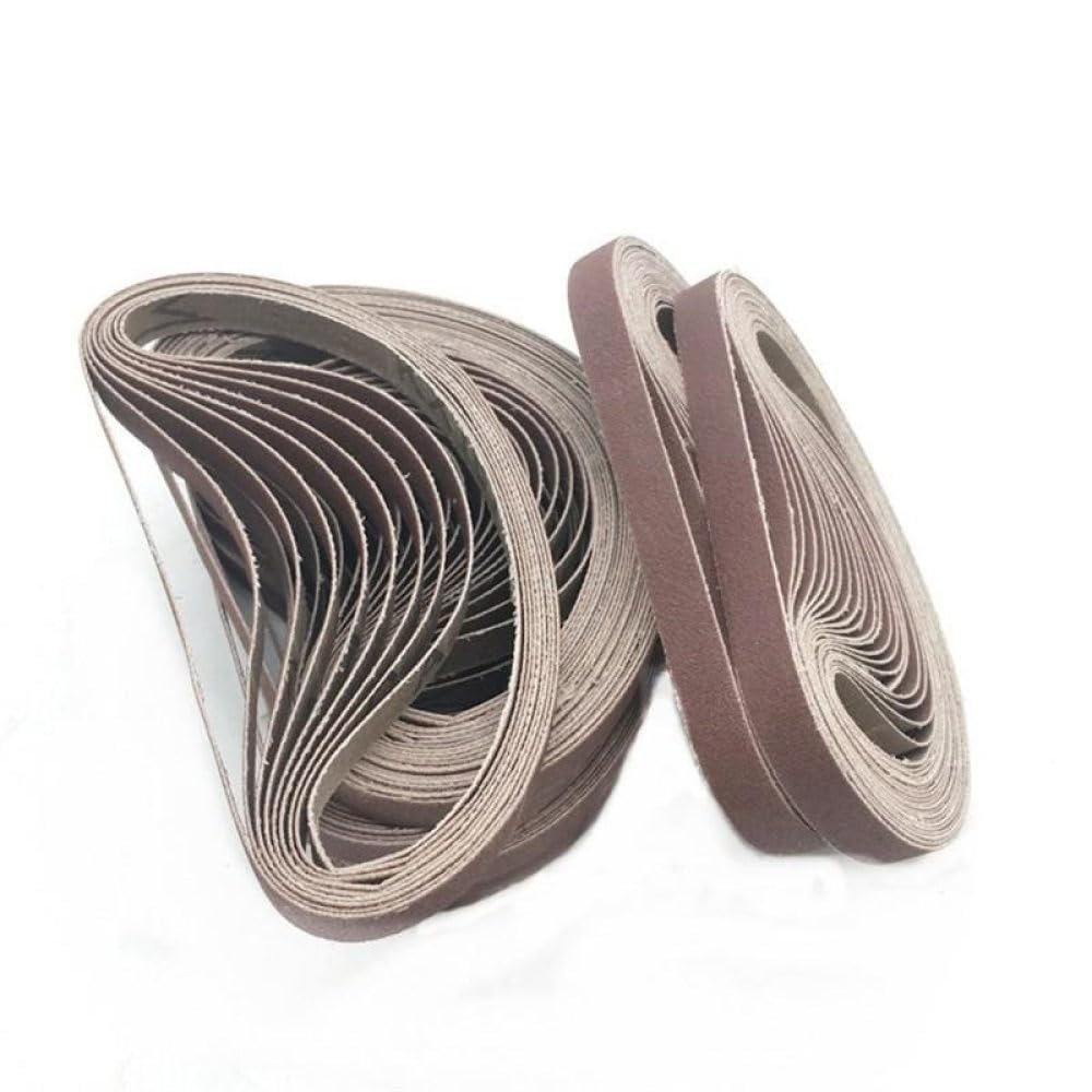 25 unids/set 10 * 330mm/15 * 452mm/13 * 457mm correas de lijado P40-P1000 banda de pantalla abrasiva para pulido de madera de Metal blando, 80 120 240 400 600x5,13x457mm