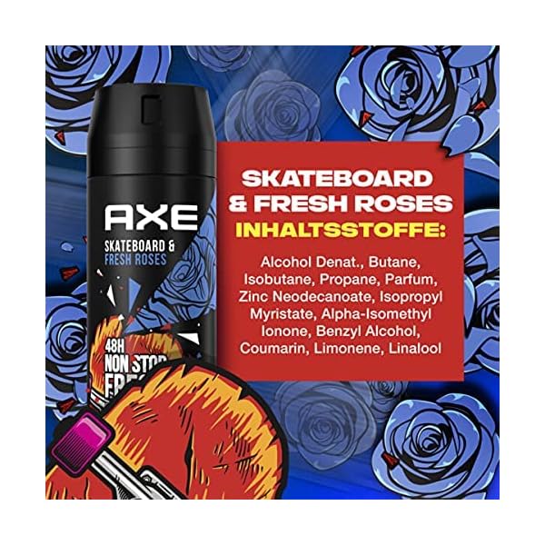 AXE Bodyspray Deo Spray Set 5x 150ml in beliebten Duftrichtungen für besonders viel Frische und Abwechslung, ohne Aluminium, mit 48h Schutz – Bild 4