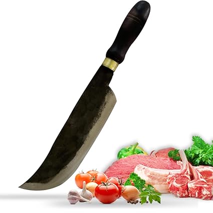 PAXMER Meat Cutter Cleaver Chopping Knife Chef Butcher Multipurpose Use for Home Kitchen or Restaurant/Wooden Handle Iron Chef Knife
