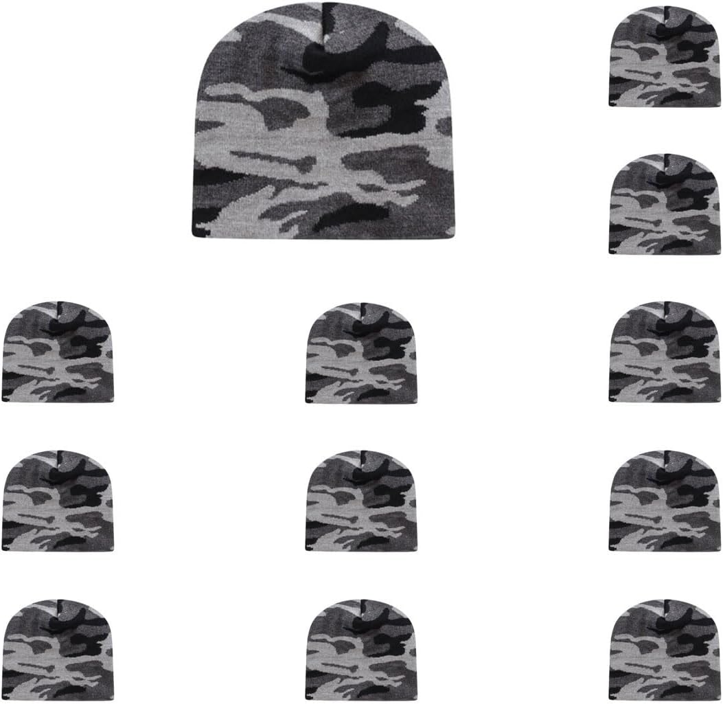 Cap America RKUC9 Urban Camouflage Warm Acrylic Blend Made in USA Knit Beanie | Bulkpack Available