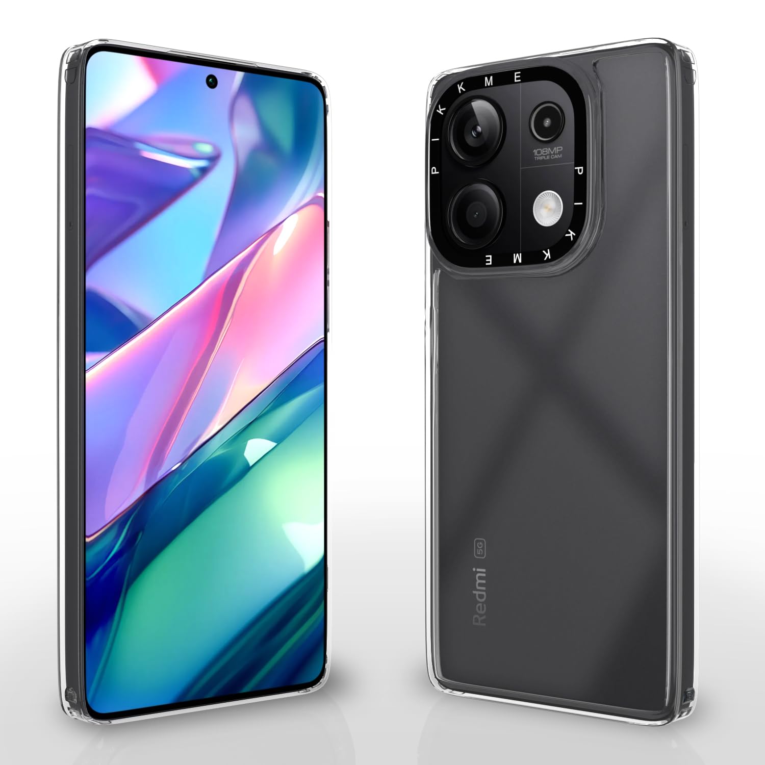Pikkme Redmi Note 13 5G Back Cover | PC + TPU Transparent Soft case | Flexible Shockproof Back Cover | Hybrid Crystal Clear Transparent Case for Redmi Note 13 5G (Transparent) (B0CZ9K965G) Amazon Price History, Amazon Price Tracker