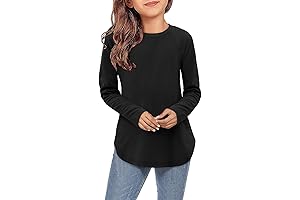 Trendy Girl's Casual Long Sleeve Tops
