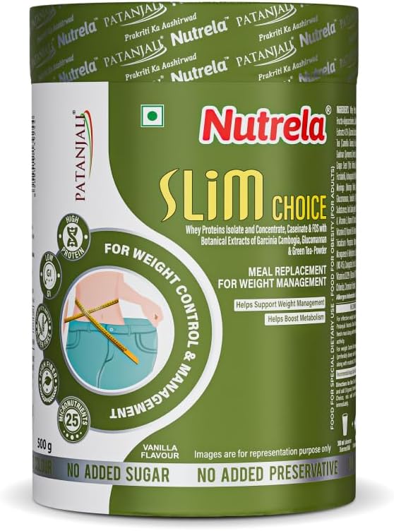 Slim Choice Meal Replacement Shake for Weight Loss- 500gm Vanilla Flavor