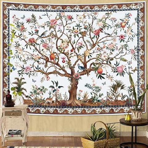 Faxdong Boho Tree of Life Tapestry Cover