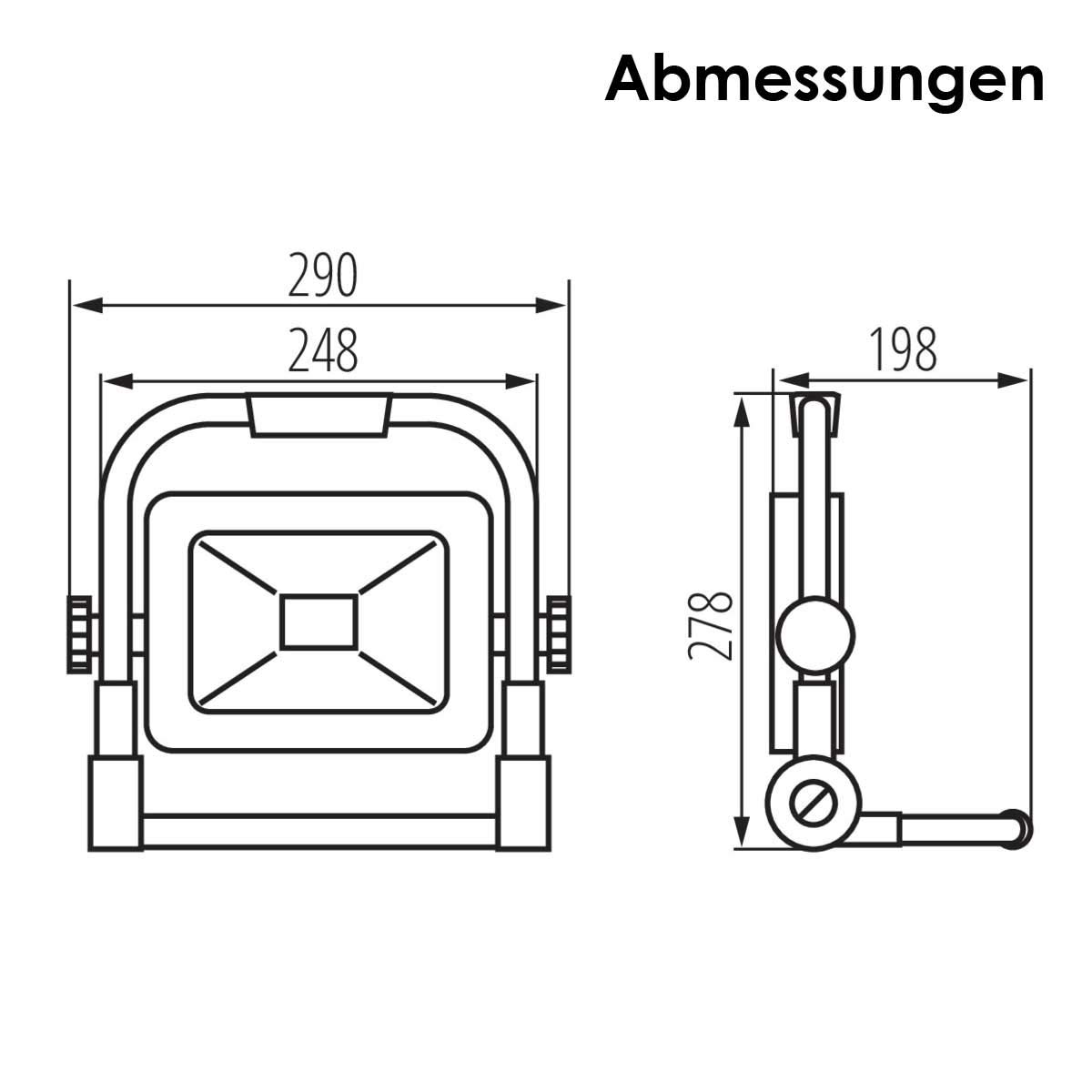 LED Baustrahler STATO 50W/230V 4500lm 4000K