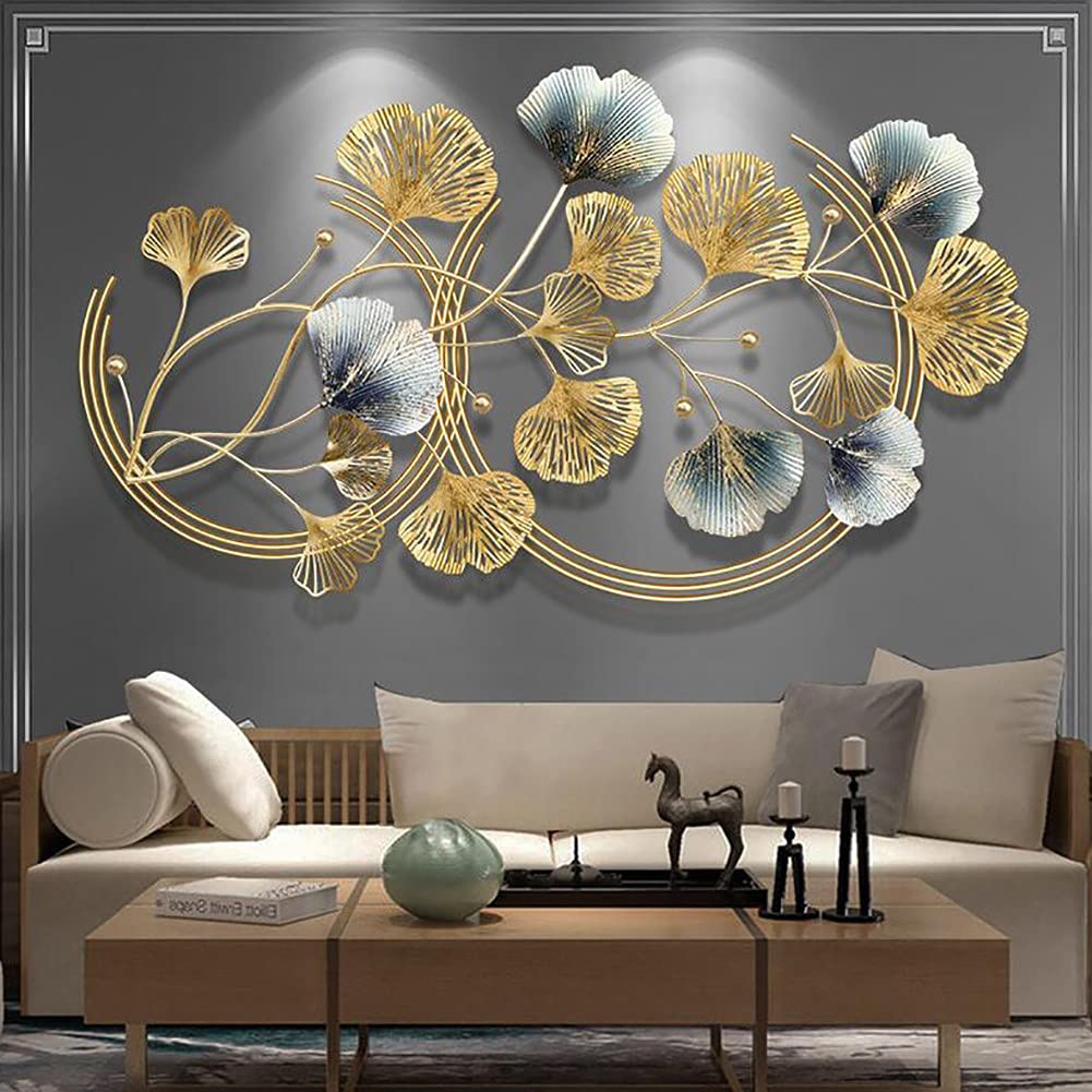 Art3d Metall Wandkunst Set – 4 Teile, Abstraktes 3D Design, Je 43x30 Cm, Minimalistisch Für Wohnzimmer & Flur
