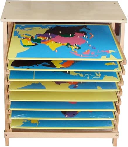 VZZCGJVT Puzzle de Panneau de Carte de Carte de géographie