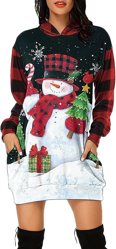 amazon plus size christmas dresses