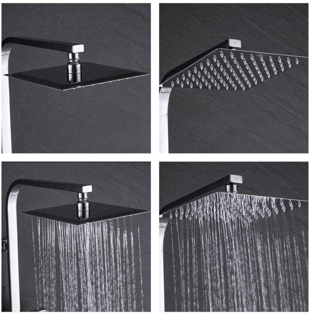Ensemble de douche 8 pouces en laiton avec finitions haut de gamme