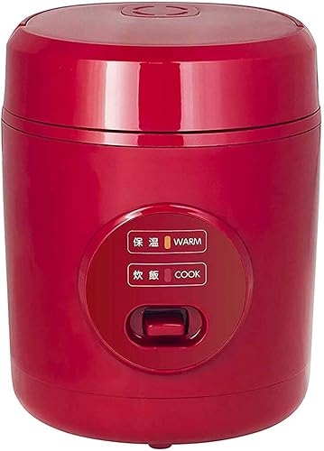 Yamazen Arrocera 0.5 a 1.5 taza Pequeña Mini olla arrocera roja YJE-M150 (rojo)