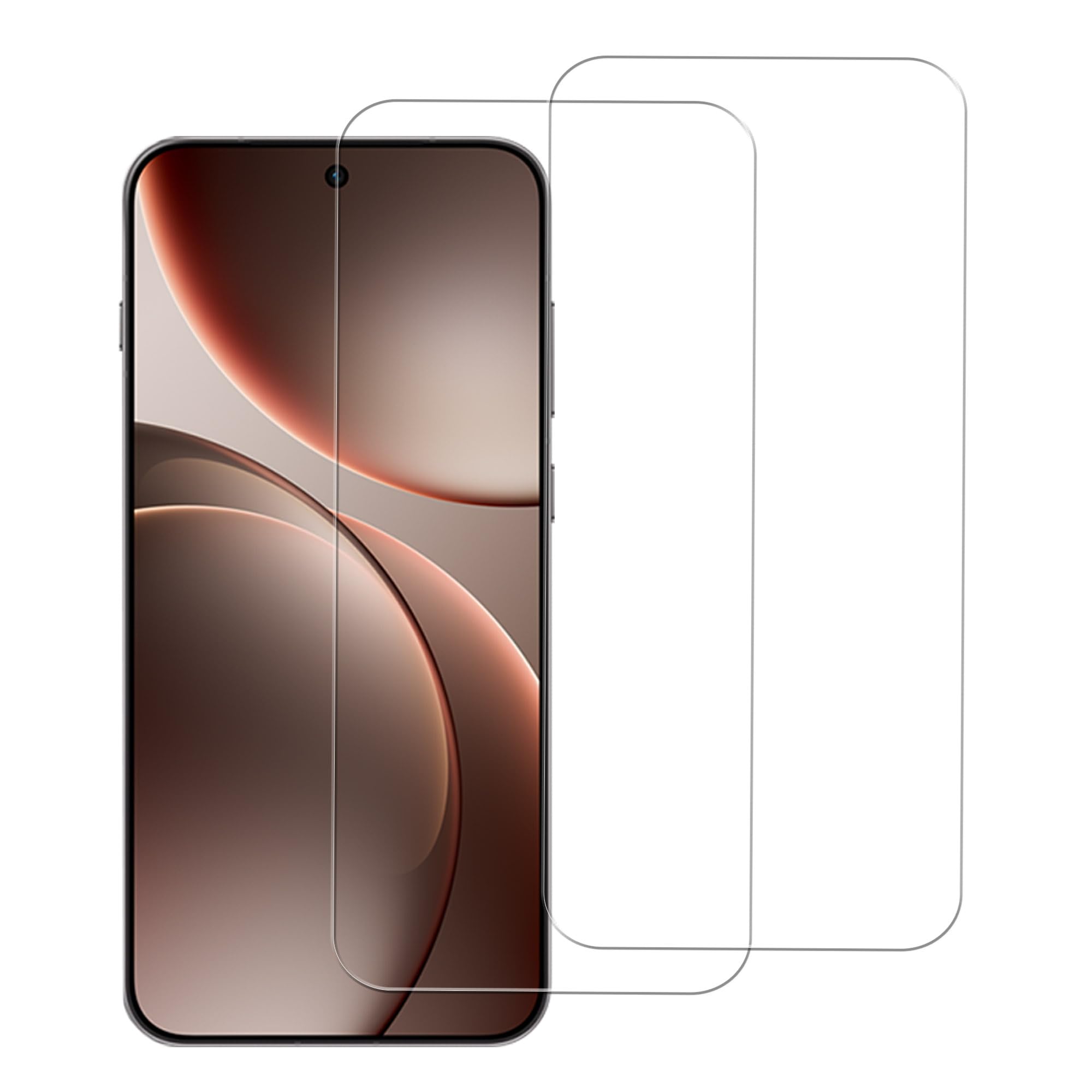 HUAKE 国産硝子素材製 OPPO Find X9 用 ガラスフィルム 強化 ガラス 硬度9H 液晶 保護 フィルム【2枚】