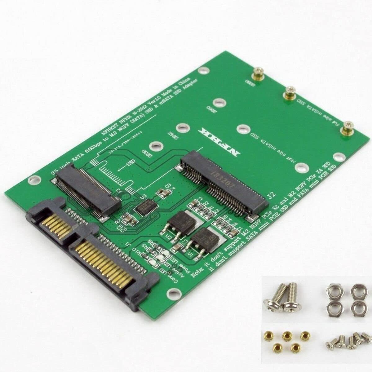 SaiRetail.Com mSATA SSD to SATA M.2 B/B+M Key NGFF & 2.5" III Board Adapter Converter Card (B09RHF141Q) Amazon Price History, Amazon Price Tracker