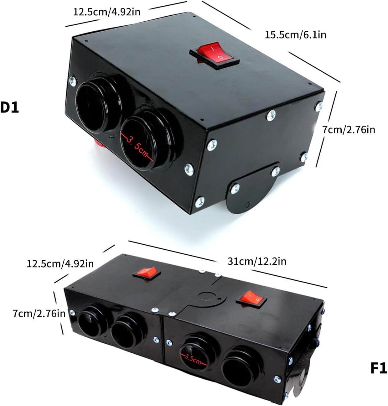 12V / 24V Vehicle Heating Fan Windshield Defogger Demister Defroster 800W Car Heater Car Accessories Electric Heater Fan Vehicle Warmer