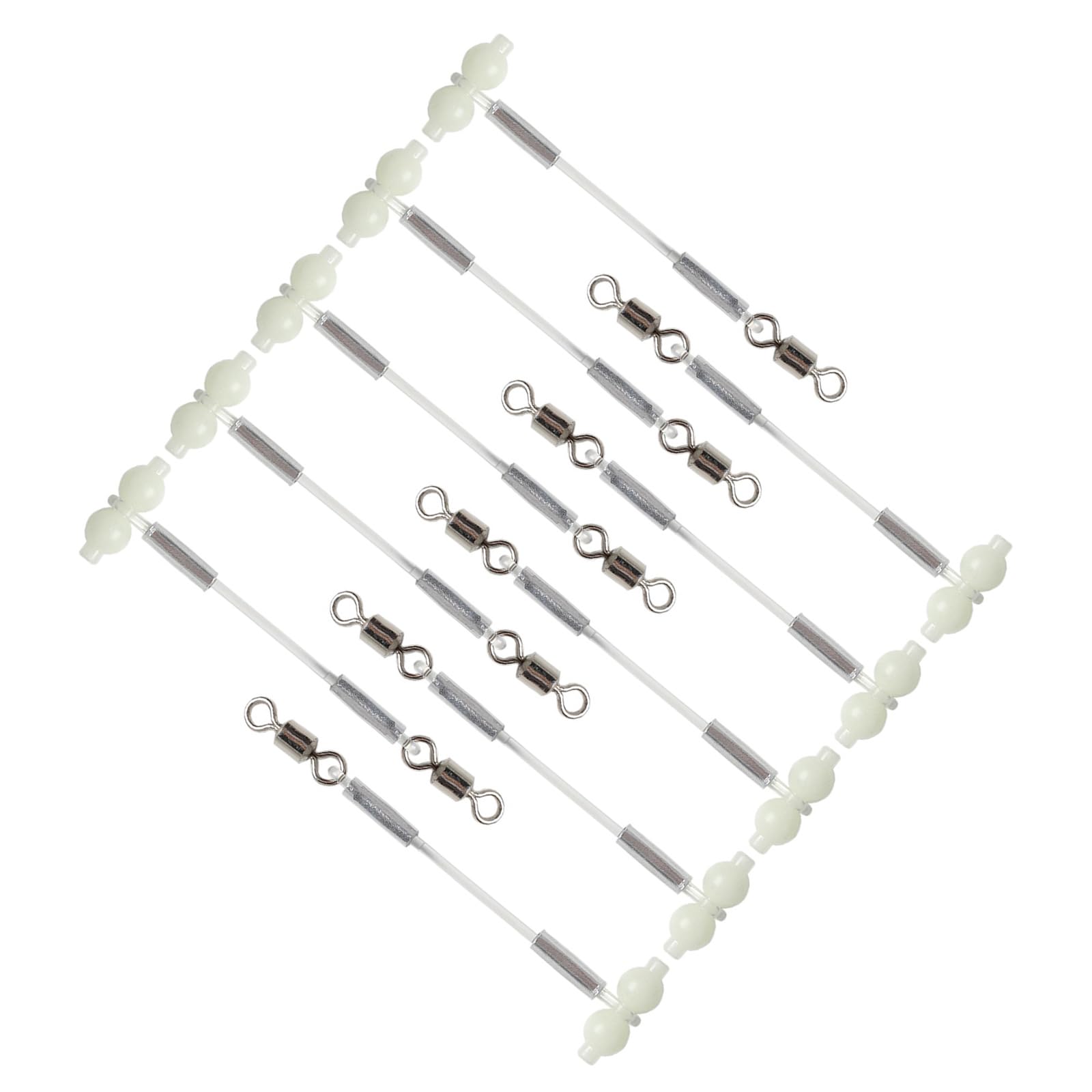 DOUDINGMAO 10pcs Glow Gourd Balances Bracket Freshwater Saltwater Fishing Tackle Accessories Gourd Swivels Connector Portable