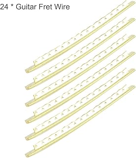 Glomora Guitar Fret Wire Set, 24-Piece Brass 2.7mm Width, Musical Instrument Accessories for Acoustic and Electric Guitars