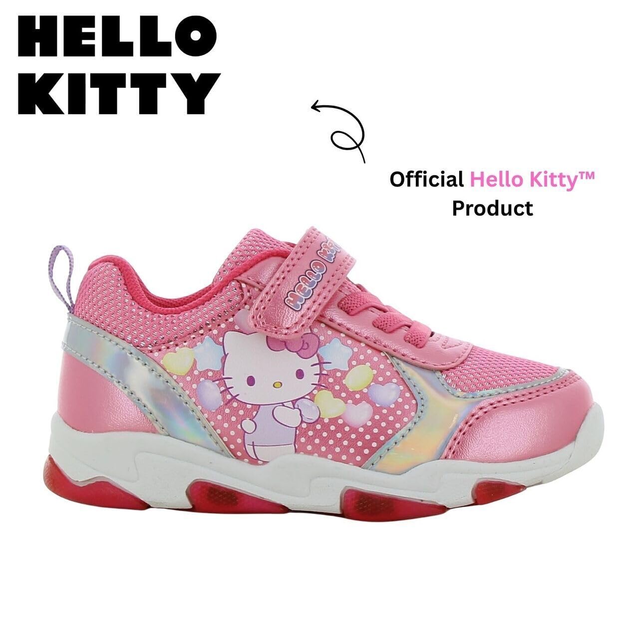 Leomil Hello Kitty Zapatillas con Luces Niña | Zapatos con luces para niñas, Ligeros y cómodos, Ideal para la escuela y el tiempo libre, Sanrio, Regalo para Niños