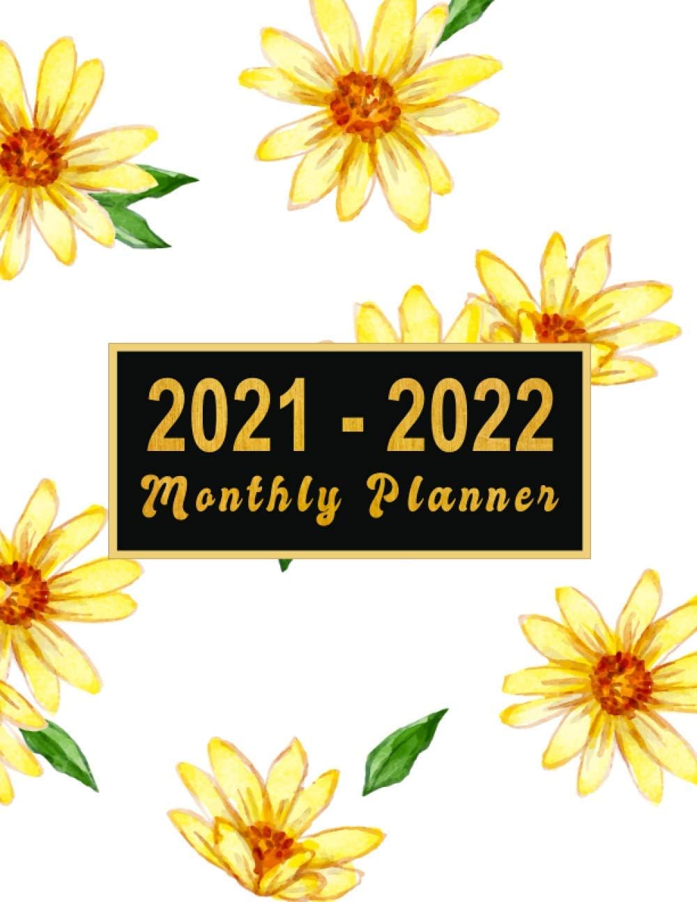 2021-2022 Monthly Planner: large see it bigger 2-year plan | Schedule Organizer - Agenda Plans For The Next Two Years, 24 Months Calendar with ... 2021 to Dec 2022 ) Flower Design for women