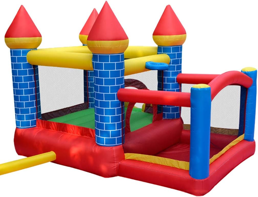 Children's Amusement Park Trampoline with Air Blower for Kids and Combo Large Bouncy Castle Water Slide