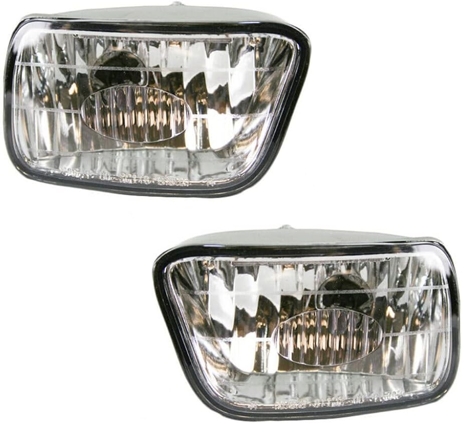 CarLights360 For 2002-2009 Chevy Trailblazer Fog Light Driver and Passenger Side Pair w/Bulbs Included DOT Certified GM2592123, GM2593123 | 15175700, 15076246