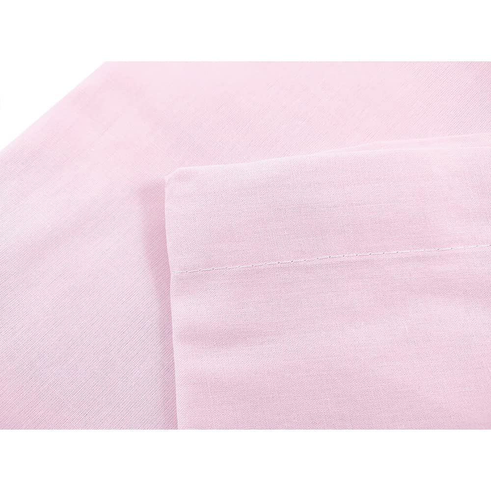 Bubabù LENZ21-ROS - Juego de sábanas de Estrella, para Cuna, Rosa