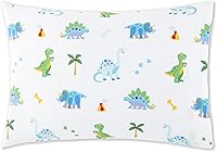 Vista 1 de Wildkin Funda de almohada 100% algodón para niños pequeños, hipoalergénica, suave y transpirable, dinosaurio tierra
