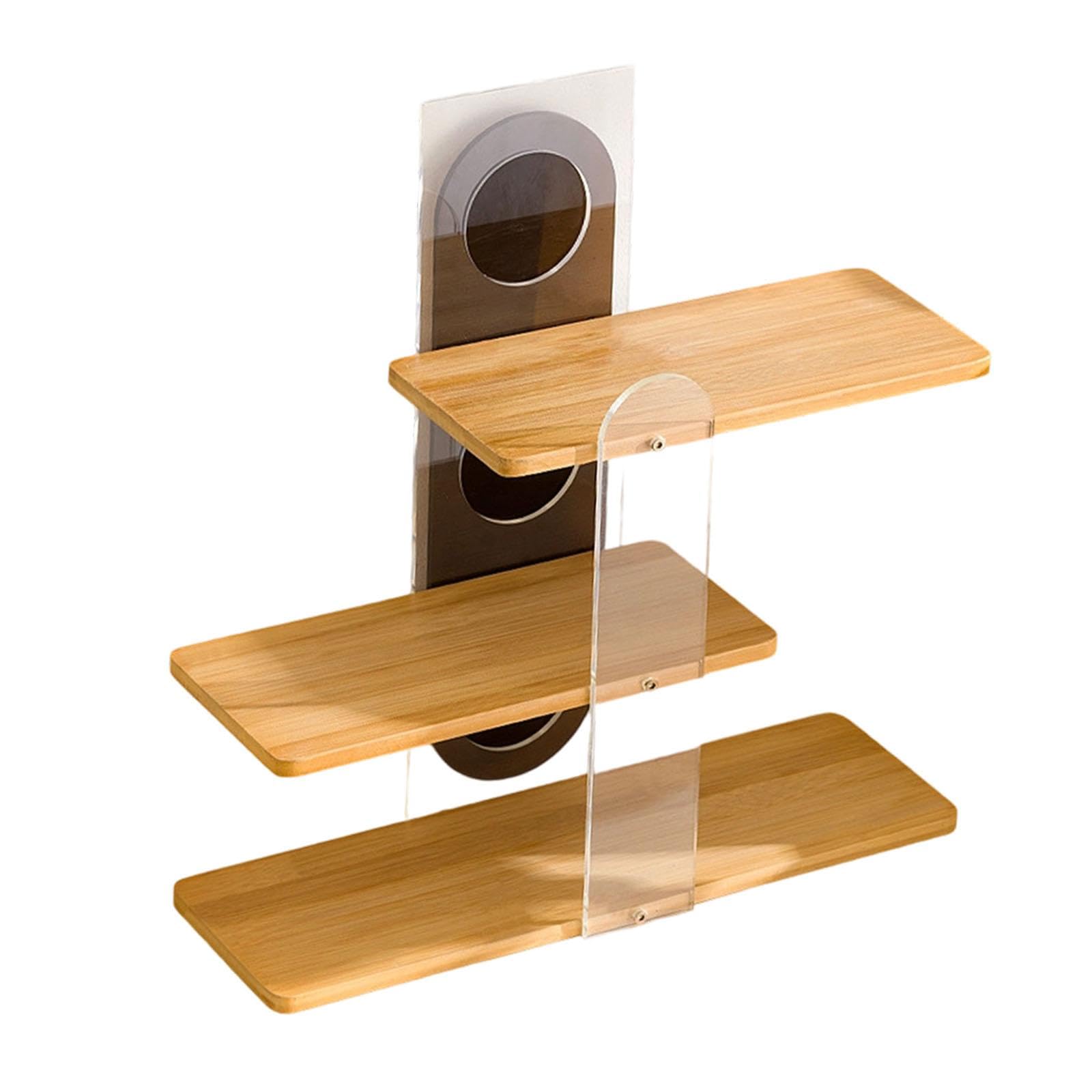 Coffee Mug Holder,Cup Station Organizer, Mug Display Rack Countertop Desktop Corner Rack for Bar Coffee Cups Water Cups, Wooden Color