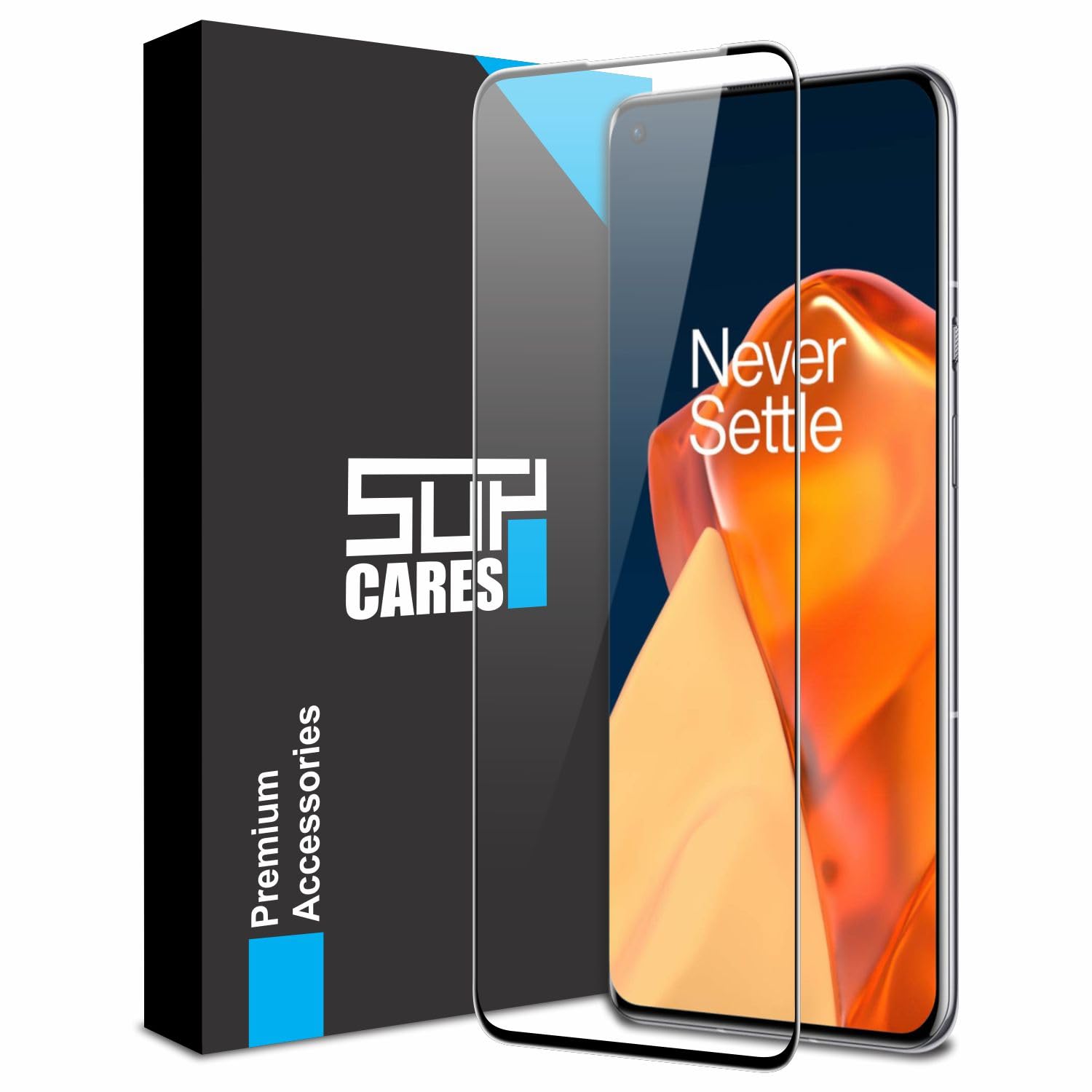 SupCares Edge to Edge Tempered Glass for OnePlus 9R (6.55 Inch) with Easy Self Installation Kit | Black (B0B4WM144W) Amazon Price History, Amazon Price Tracker