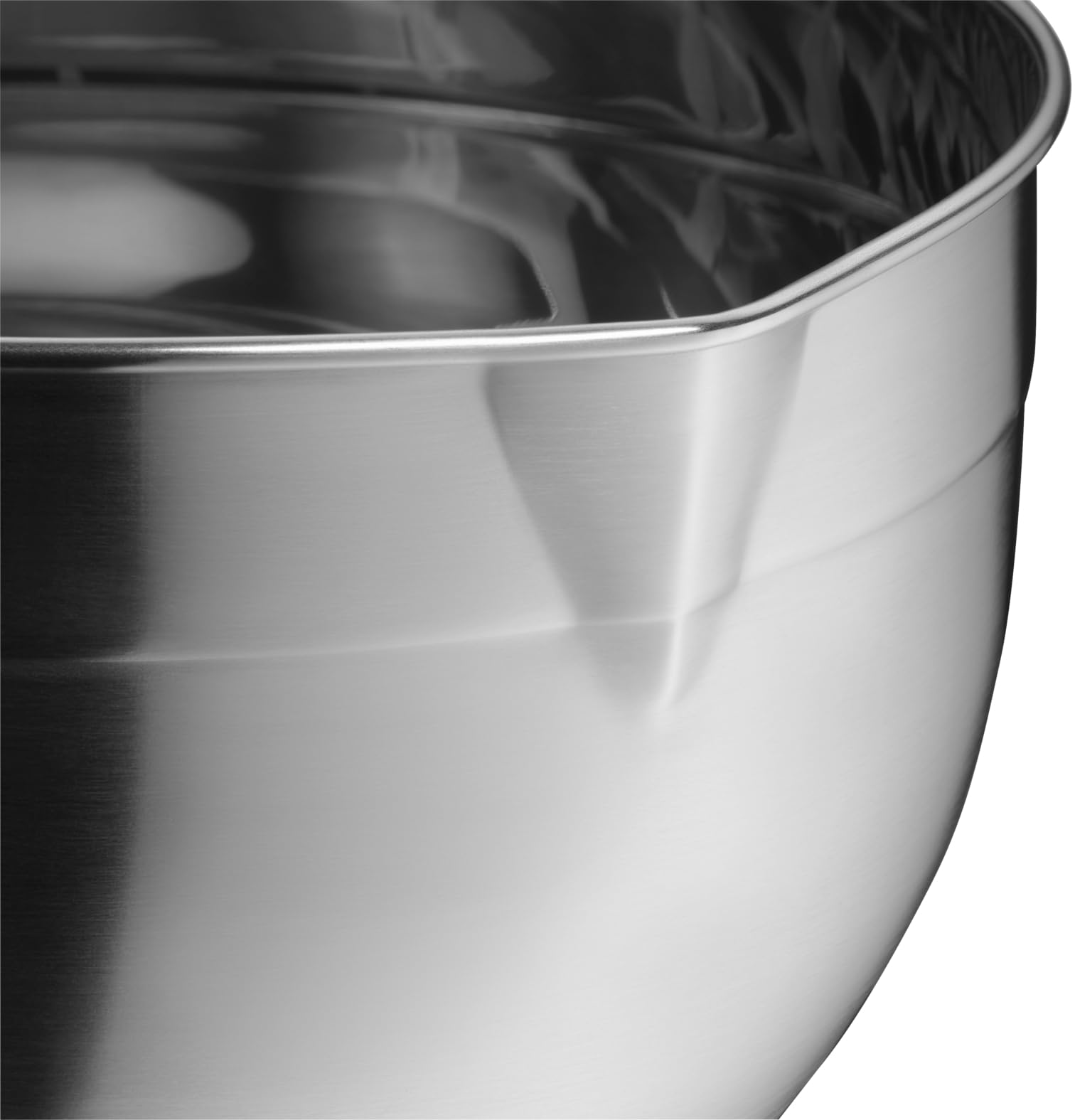 WMF Gourmet - Cuenco de Cocina 24 cm, Bol para Mezclar 5L con Base de Silicona, Acero Inoxidable Cromargan, Apto para Lavavajillas