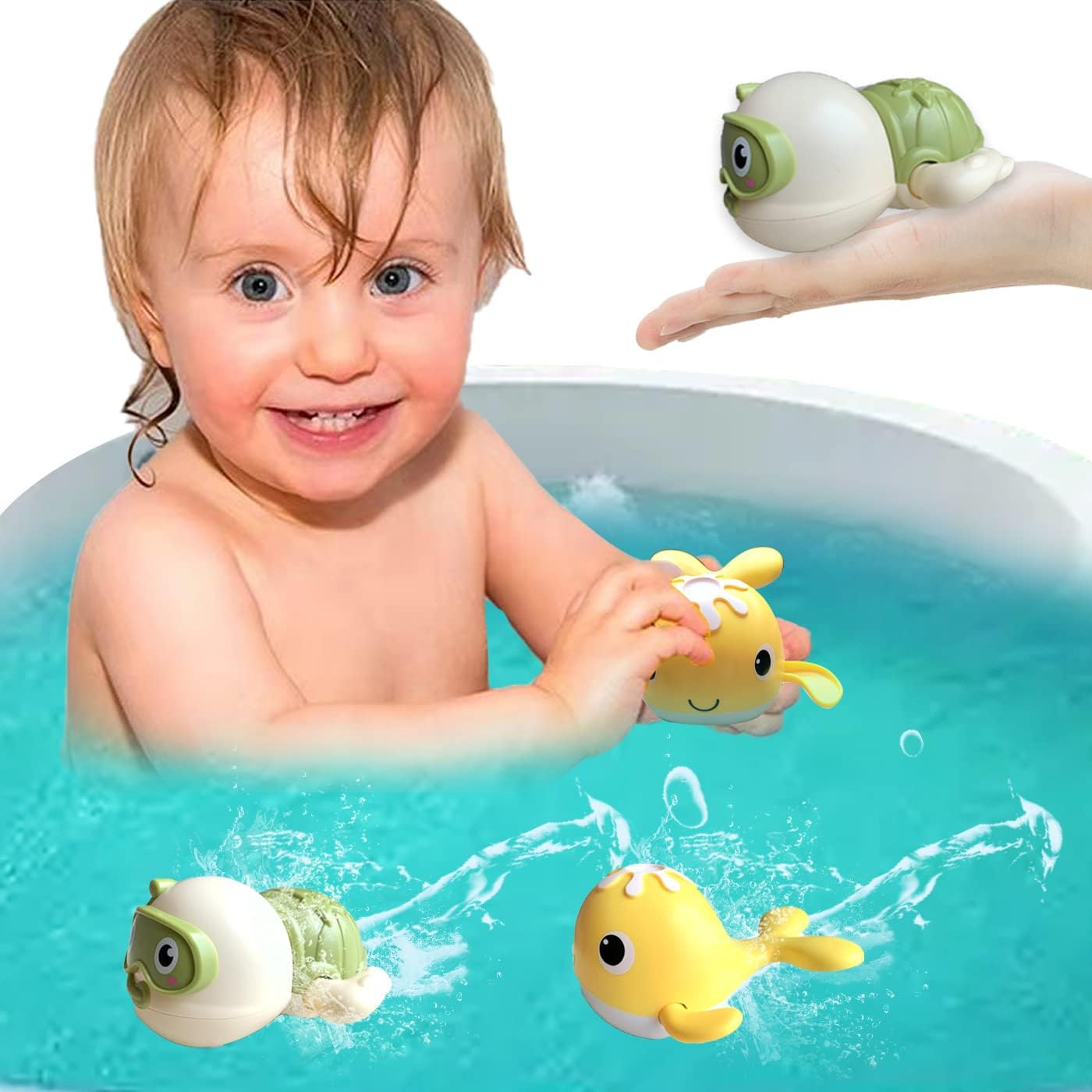 Bath Toys, 2 Pack Baby Bath Toys Gift for Toddlers 13