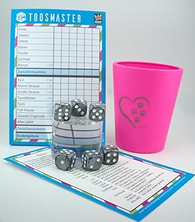 KENDi GAMES Juego de 6 cubos de plástico suave, color rosa