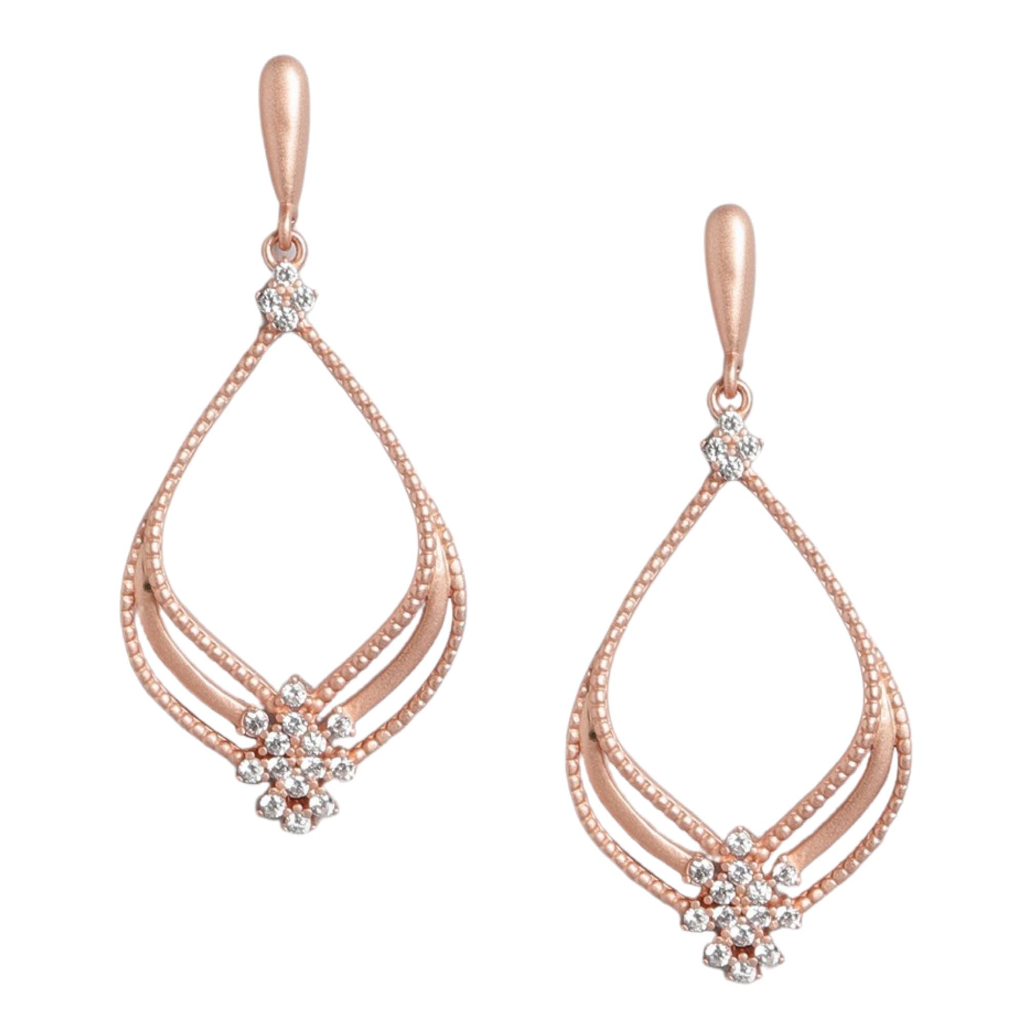See full amazon price history chart for ZAVYA 925 Sterling Silver Cubic Zirconia CZ Designer Floral Traditional Rose Gold Plated Dangle Earrings | With Certificate of Authenticity & 925 Hallmark | Gift for Women & Girls ZAVYA 925 Sterling Silver Cubic Zirconia CZ Designer Floral Traditional Rose Gold Plated Dangle Earrings | With Certificate of Authenticity & 925 Hallmark | Gift for Women & Girls (B0BJ2QSY78) Amazon Price History, Amazon Price Tracker