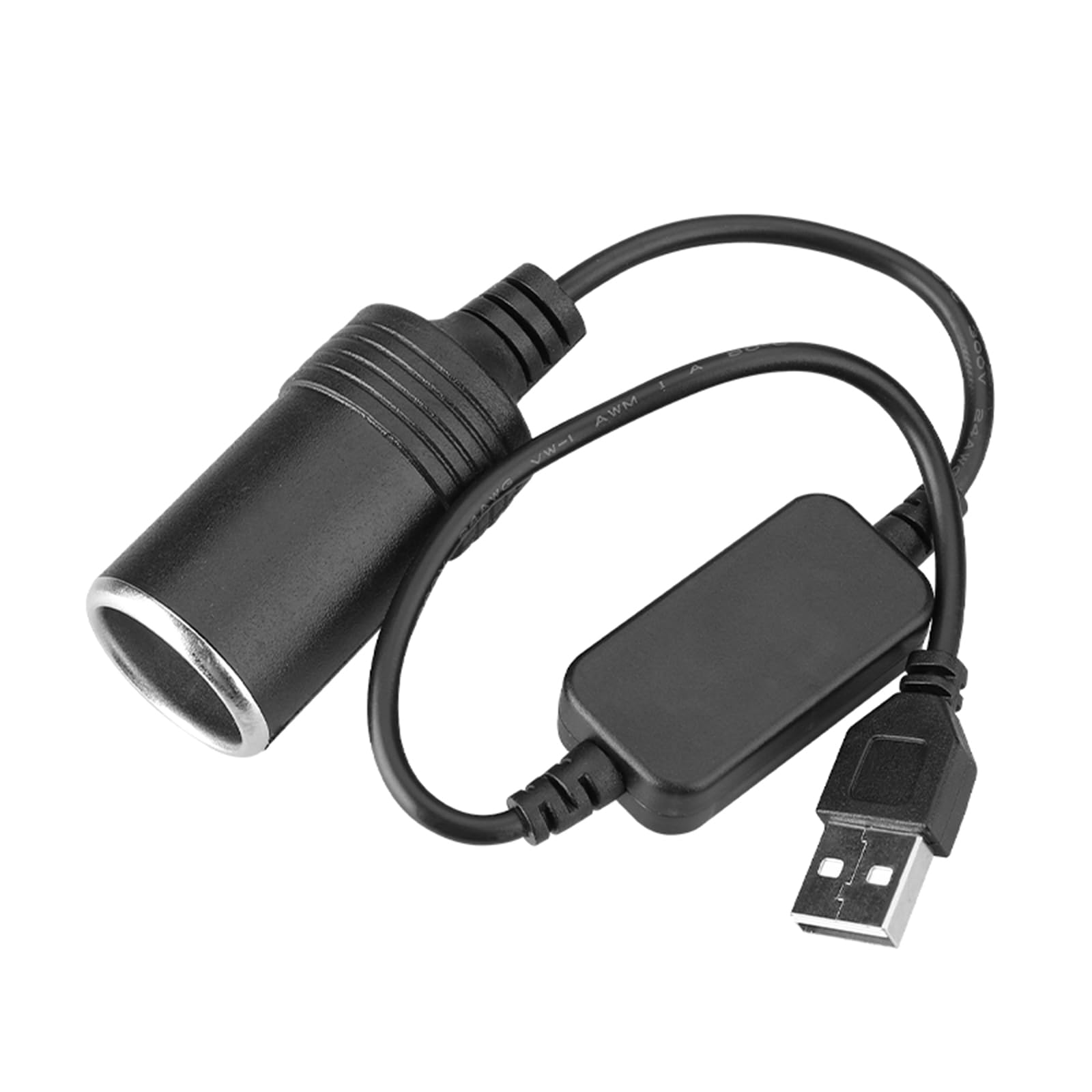 Ksikdeg USB 5V 2.4A to 12V 1A Car Cigarettes Lighters Socket Female Step Up Cable Inverter Converters for Lighters Driving