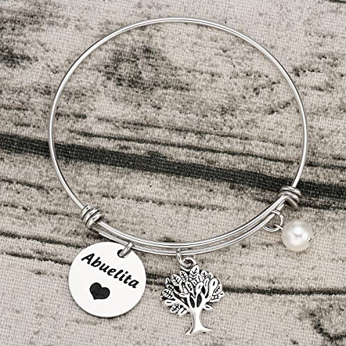 Abuelita Gifts Bracelet for Women in Spanish Jewelry Abuela Present Best Abuelita ever Bracelets Abuelita Bracelet4