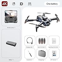 Vista 9 de GoolRC Drone con cámara para adultos 4K UHD, Mini RC FPV Dron, RC Quadcopter con evitación de obstáculos, posicionamiento de flujo óptico, cámaras